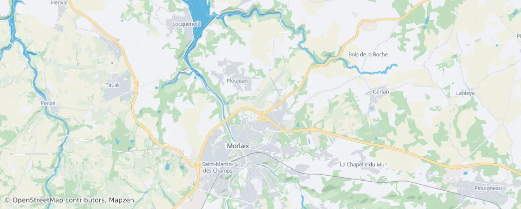 Morlaix — Térkép