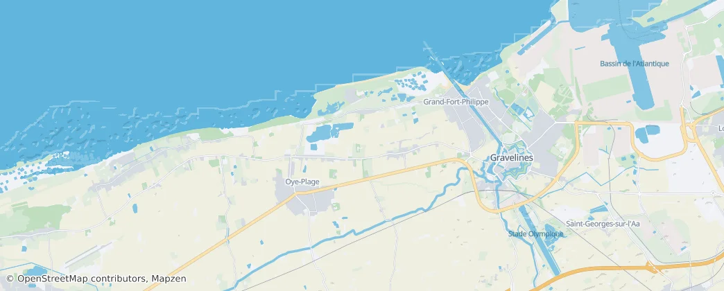 Map of Oye-Plage