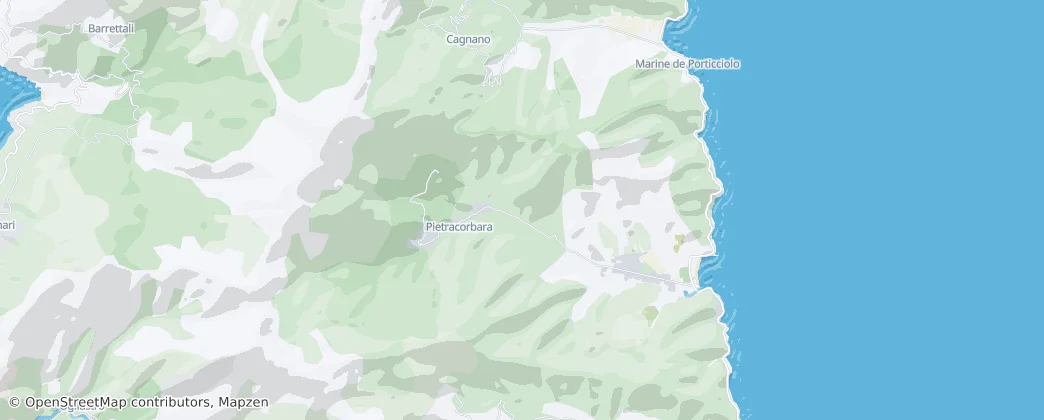 Pietracorbara — Mappa