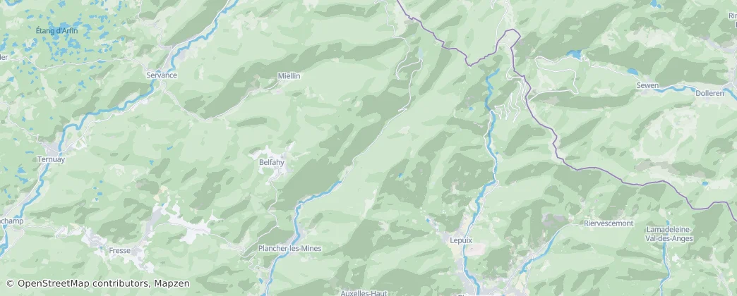 Plancher-les-Mines — mapa