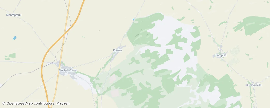 Poivres — Map