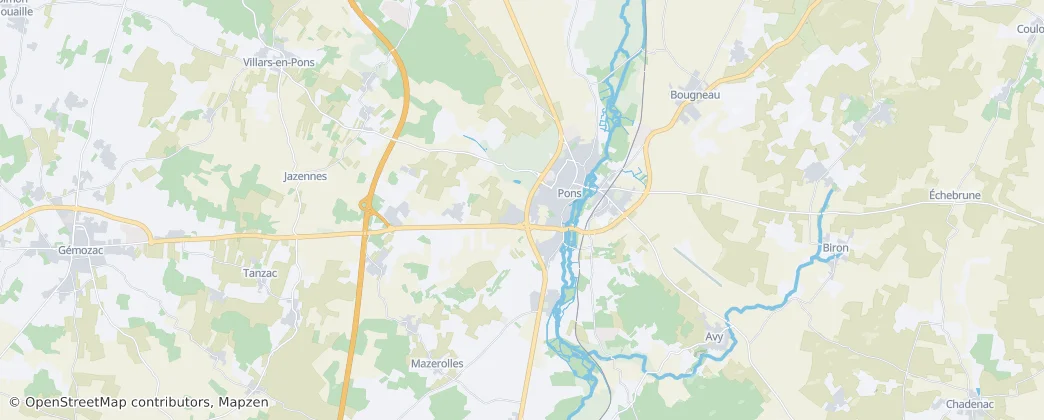 Pons – Mapa