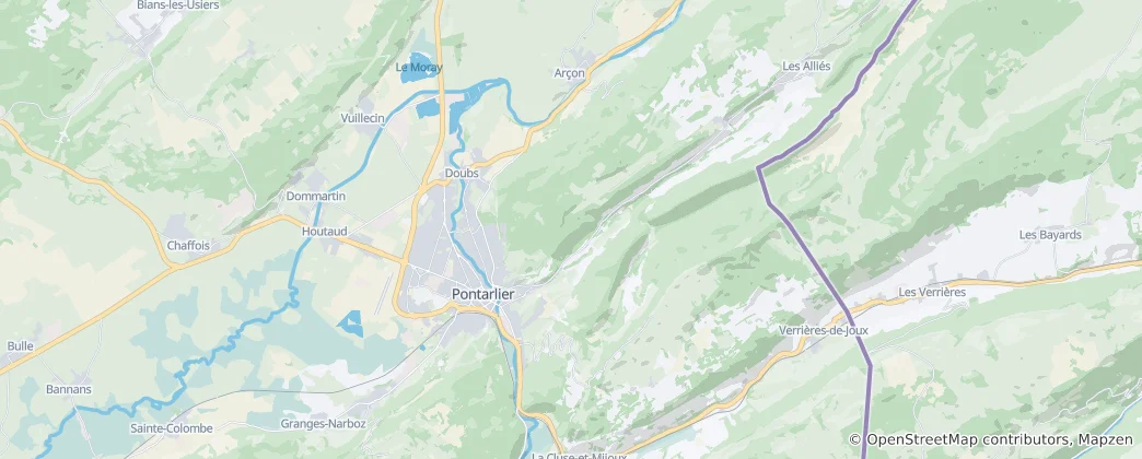 Карта Pontarlier