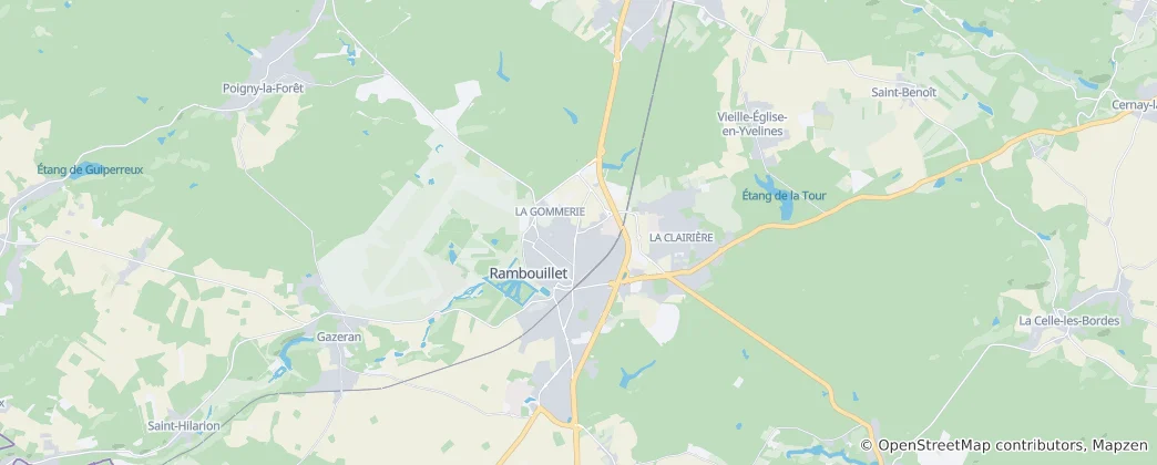 Kaart van Rambouillet