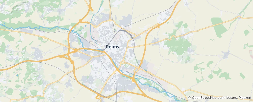 Mapa Reims