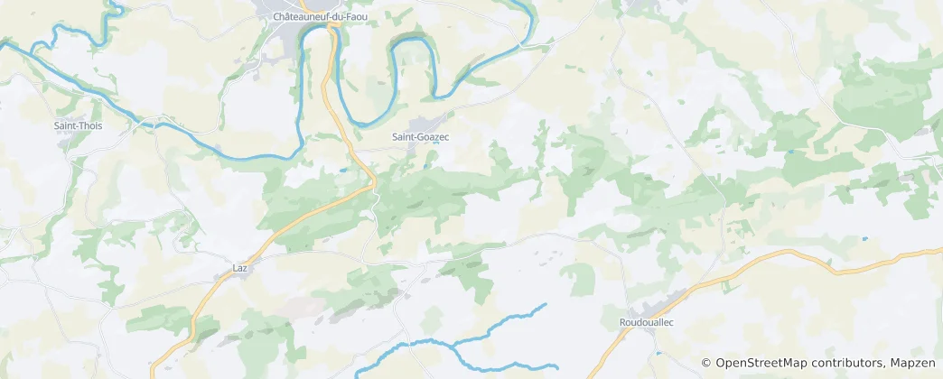 Mappa di Saint-Goazec