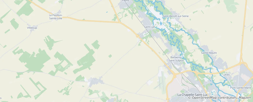 Mapa Saint-Lyé
