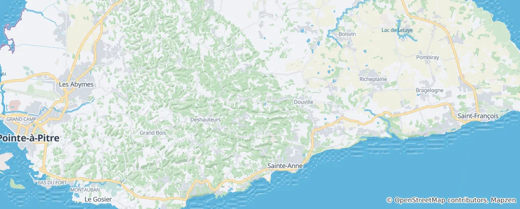 Karte von Sainte-Anne