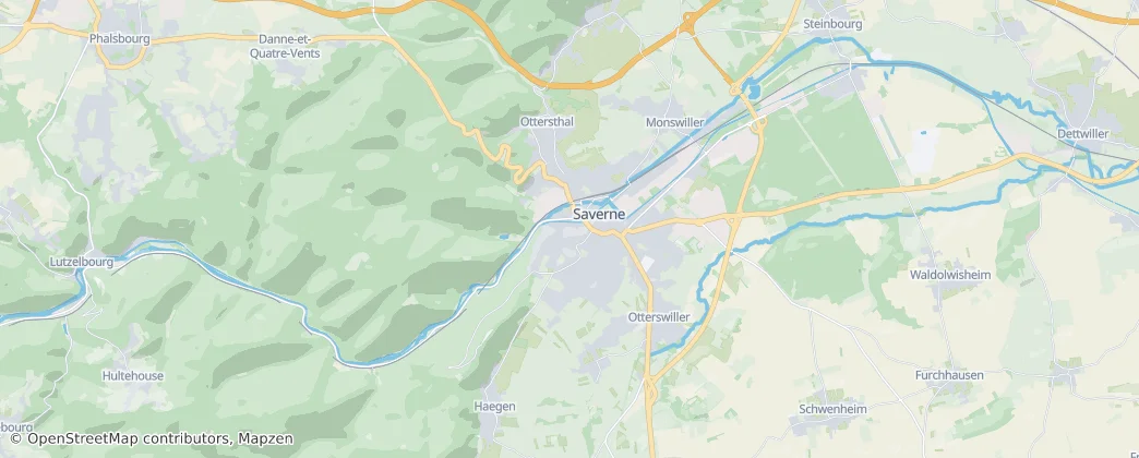 Saverne — Kaart