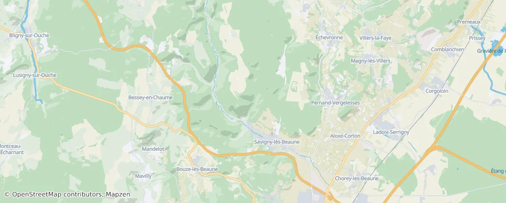 Savigny-lès-Beaune — Mapa