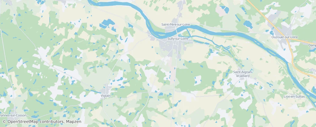 Mapa Sully-sur-Loire