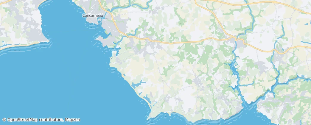 Trégunc — Mapa
