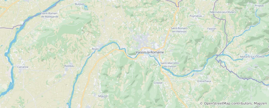 Mapa Vaison-la-Romaine