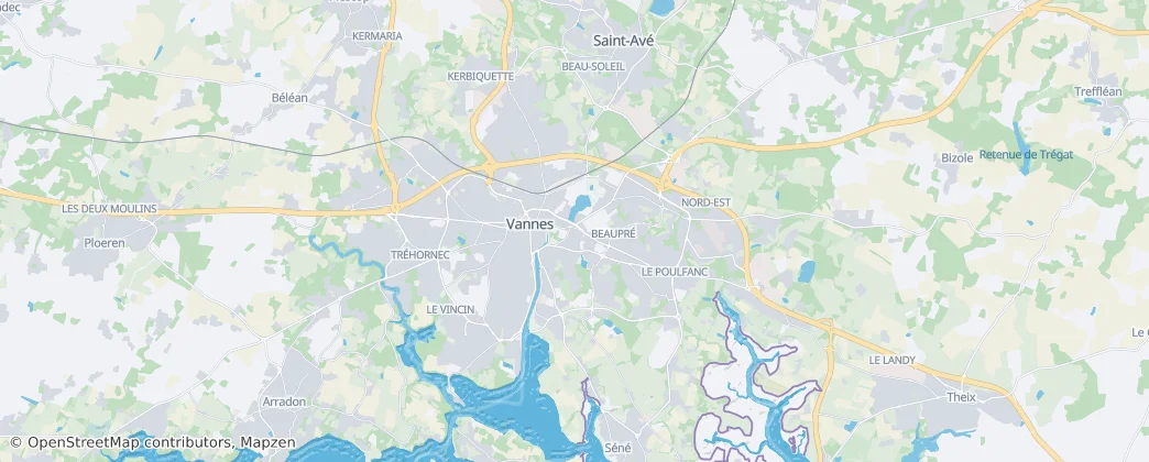 Vannes — Karte
