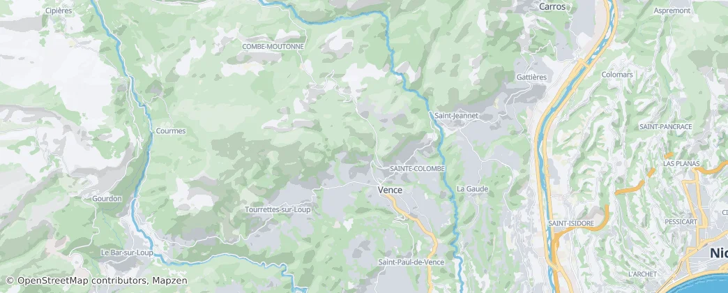 Vence — Map