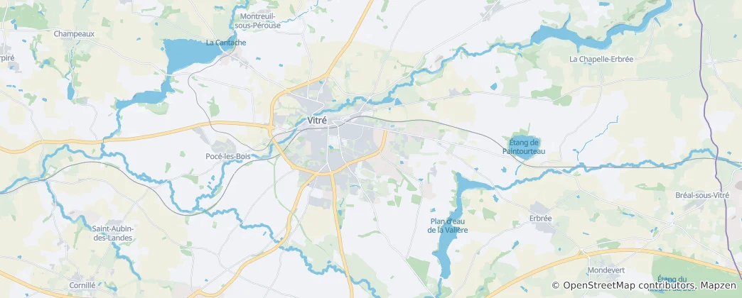 Mapa Vitré