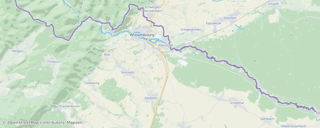 Wissembourg — Map