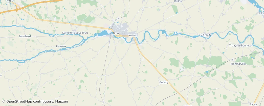 Map of Yèvres