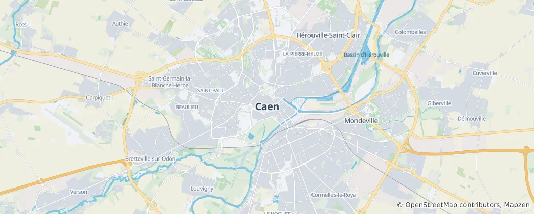 Caen Haritası