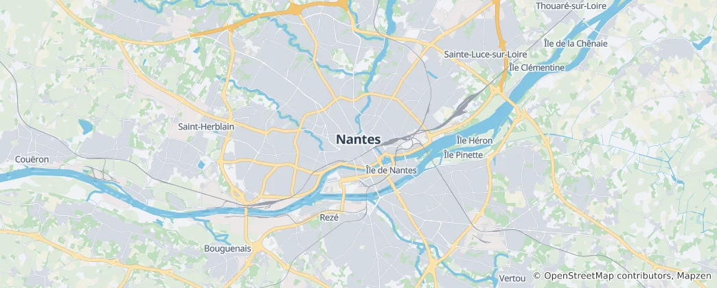 Mapa Nantes