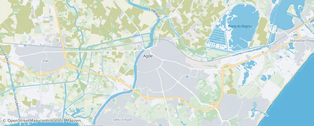 Agde — Karte