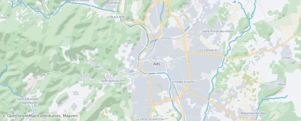 Alès — Carte