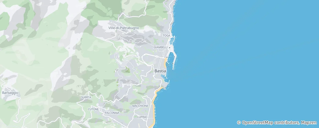 Mapa De Bastia