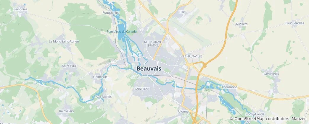Mapa Beauvais