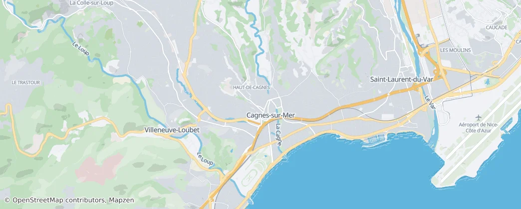 Cagnes-sur-Mer — mapa