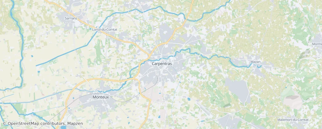 Carpentras — mapa