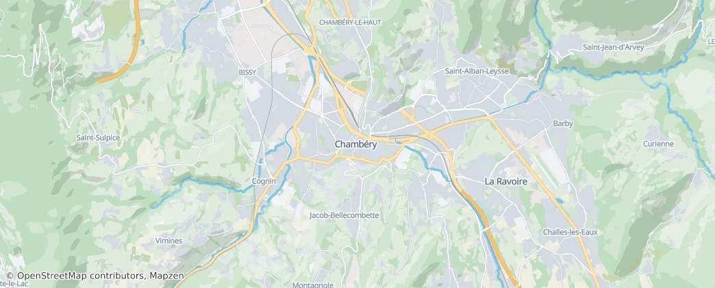 Mapa Chambéry