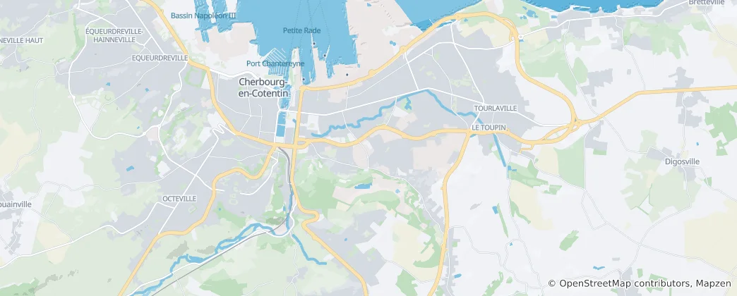 Carte de Cherbourg