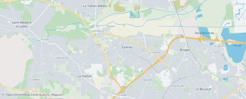 Eysines — Map