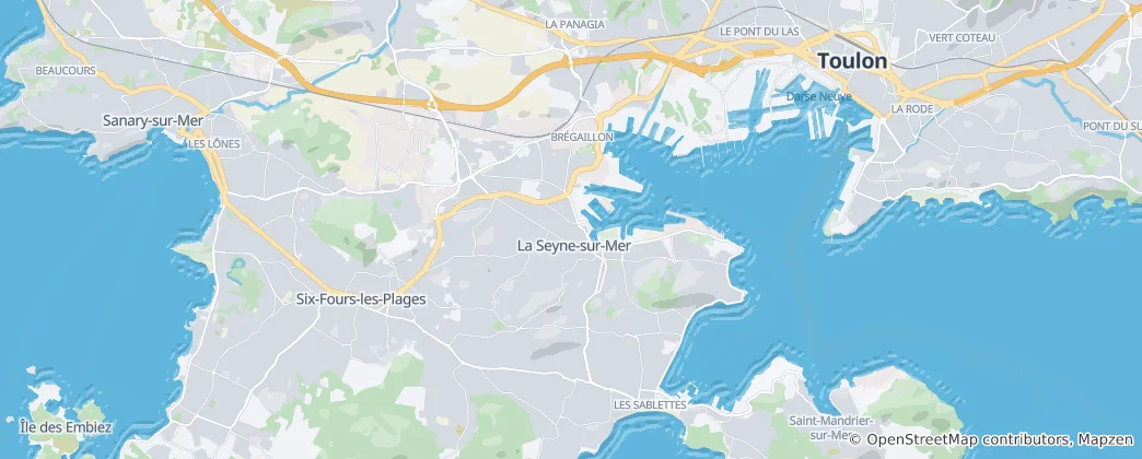 Mapa La Seyne-sur-Mer