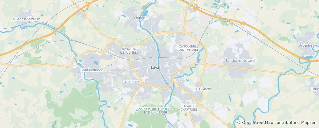 Map of Laval