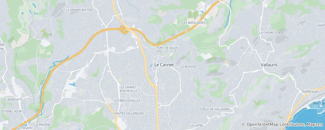 Map of Le Cannet