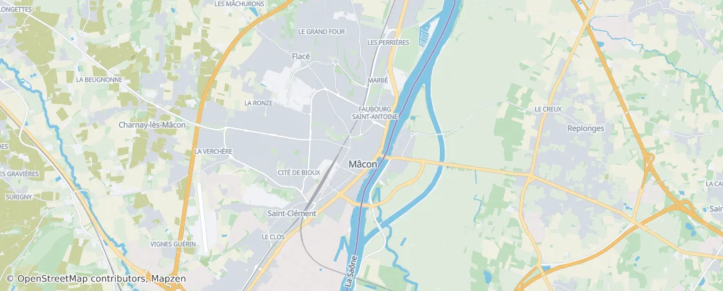 Mâcon — mapa
