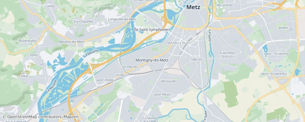 Montigny-lès-Metz — 지도