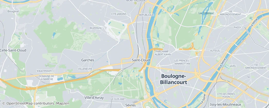 Saint-Cloud — Térkép