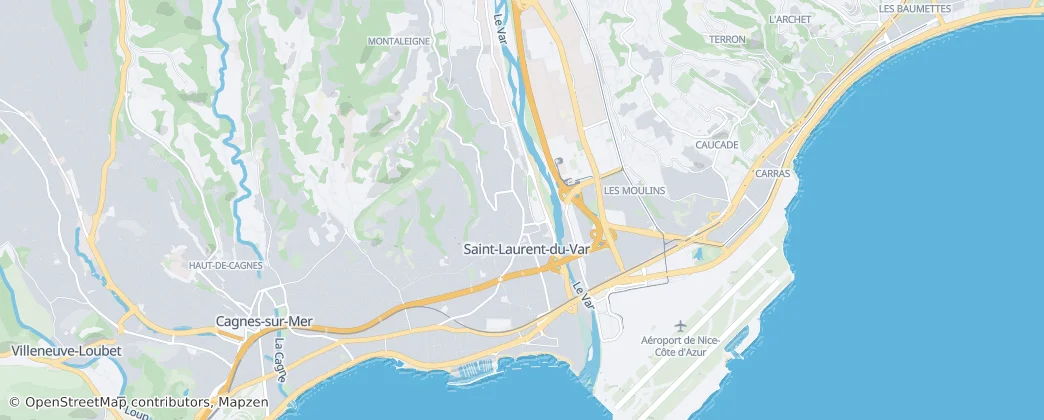 Saint-Laurent-du-Var — mapa
