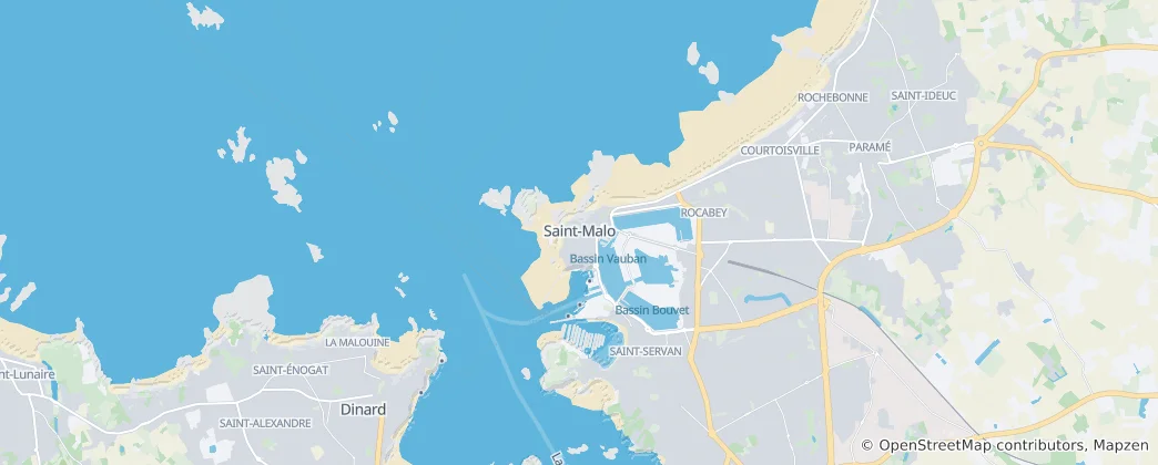 Mappa di Saint-Malo
