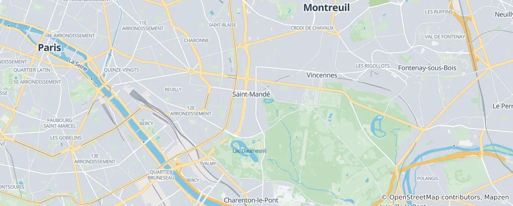 Mapa Saint-Mandé