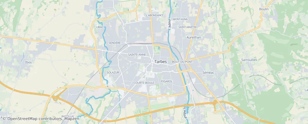 Tarbes — Map