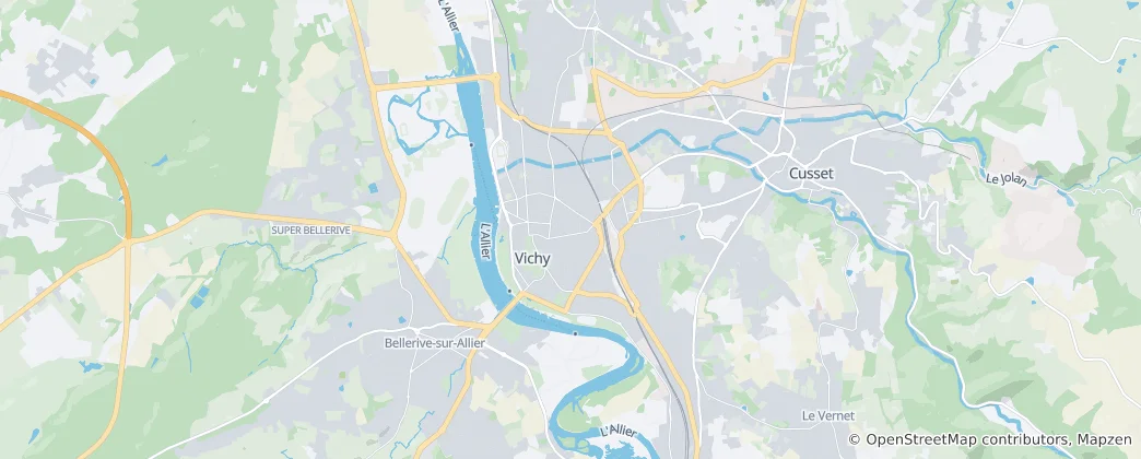 Carte de Vichy