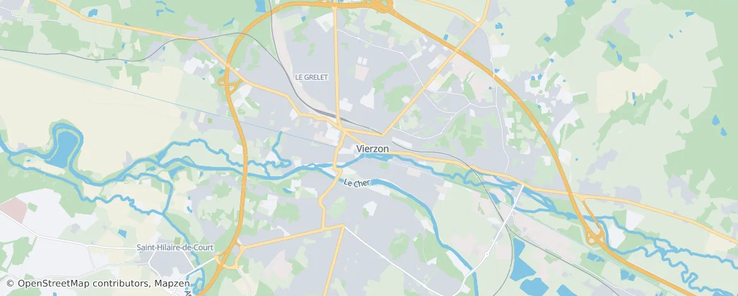 Vierzon — карта