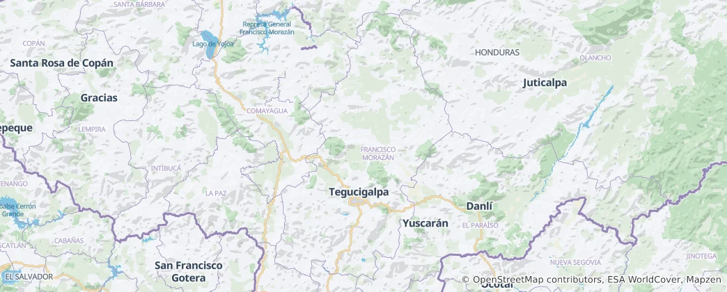 Mapa Francisco Morazan