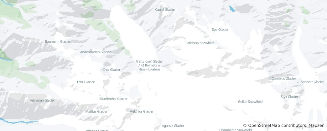 Mapa Ledovec Františka Josefa