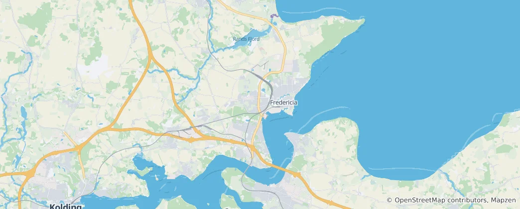 Mappa di comune di Fredericia