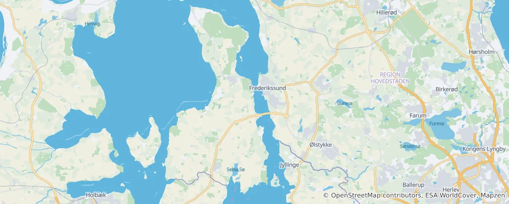 Mapa Frederikssund