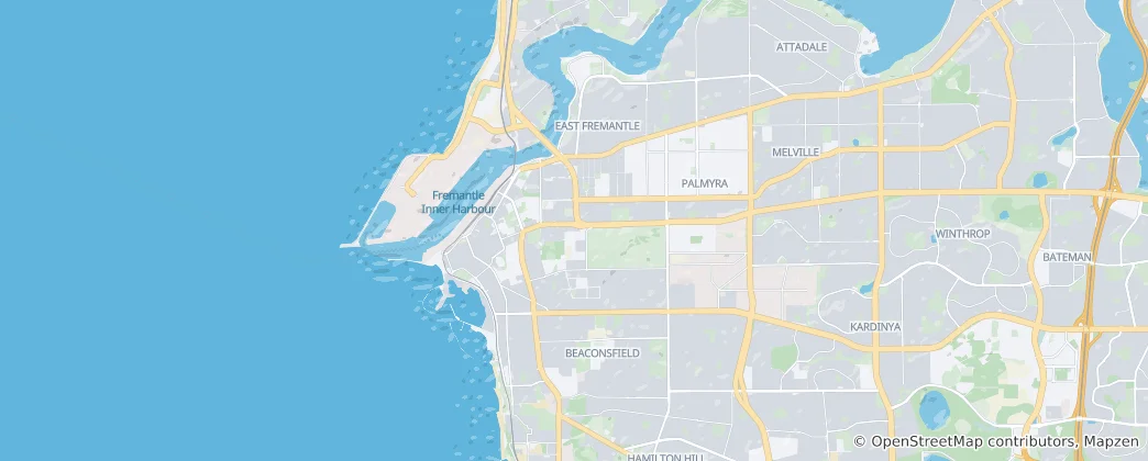 Mapa Fremantle